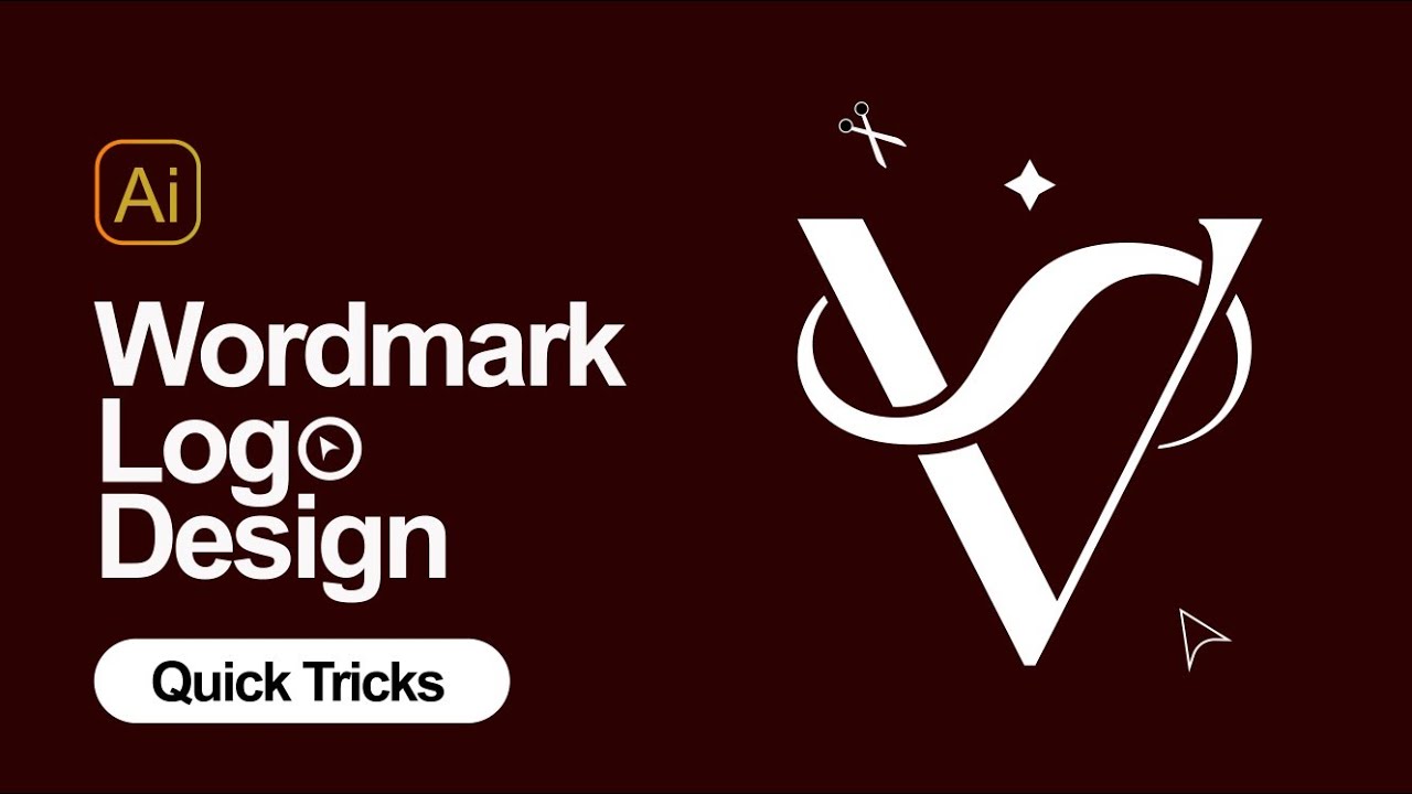 Customise Your Text In Illustrator | word mark Logo | Adobe Illustrator Tutorial