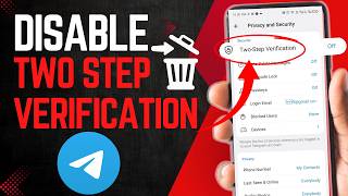 Full How to Disable Two Step Verification on Telegram on Android | Turn Off Two Step Verification on TG Guide