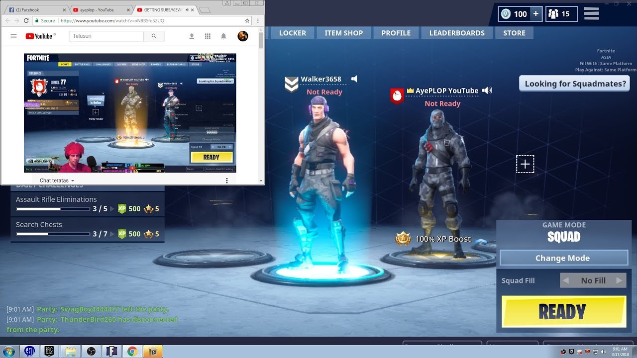 Play with AyePLOP - Fortnite Battle Royale