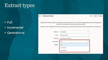 Overview of Data Extracts