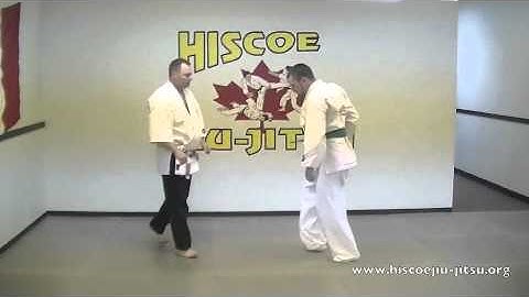 Self Defense How to escape Two Hands on the Throat Front Arms Extended - Hiscoe Jiu Jitsu