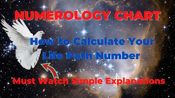 💫NUMERLOGY CHART - How To Calculate Your Life Path Number