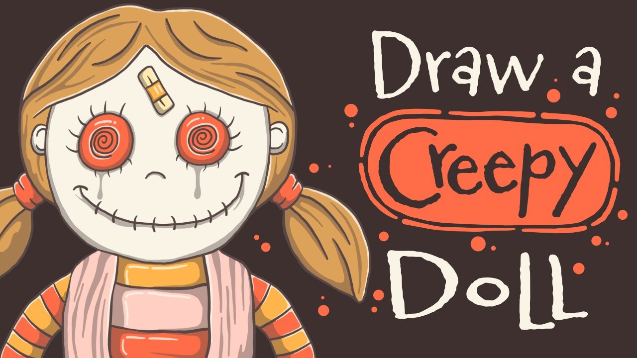 How to Draw a Creepy Annabelle Doll - 31 Days of Halloween Drawings ...