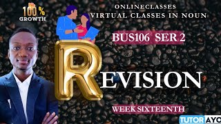 BUS106 REVISION | SER 2