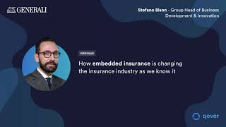Generali's embedded insurance strategy | Stefano Bison (Generali) | Qover webinar