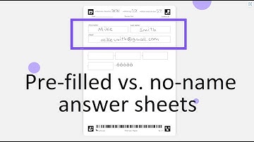 Pre-filled vs. no-name answer sheets