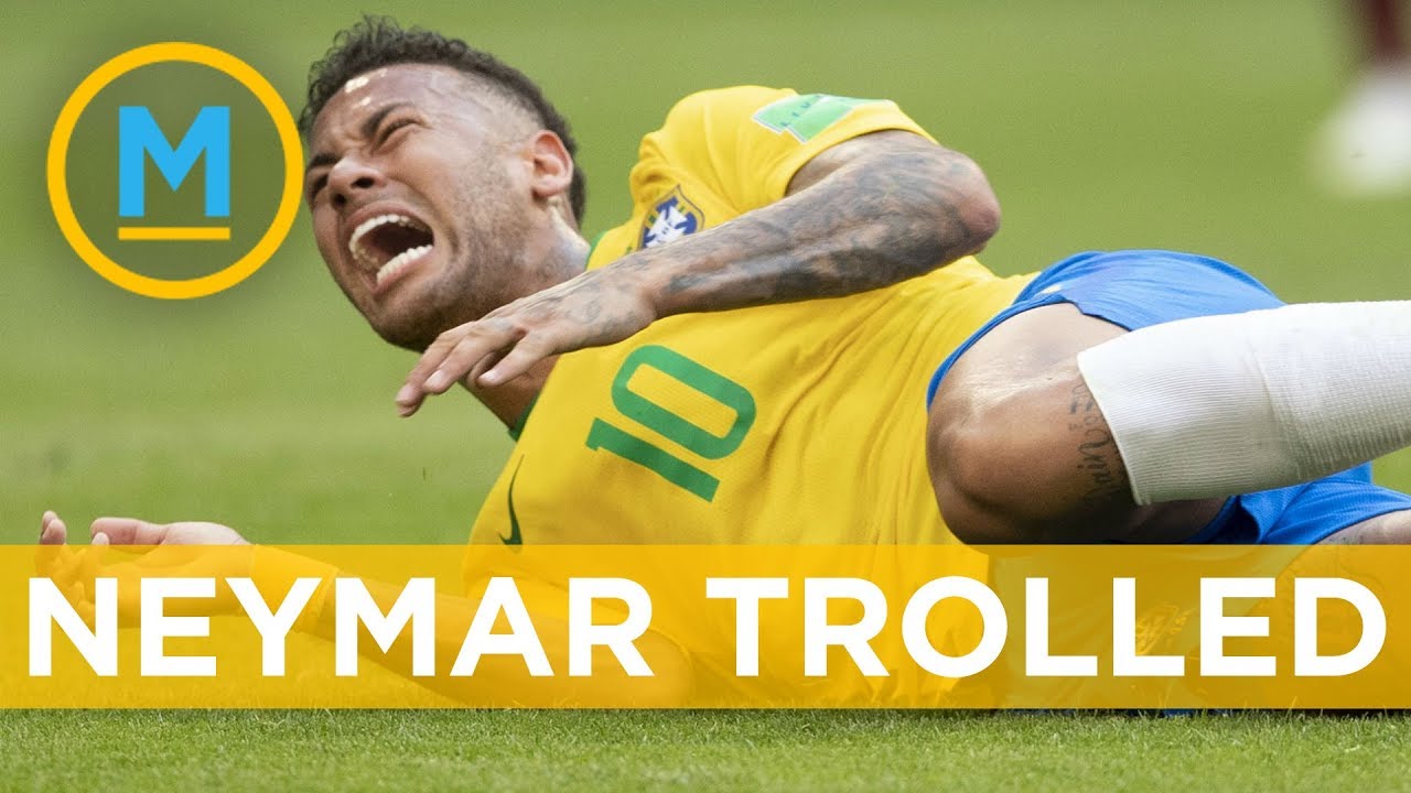 Brazil's Neymar getting trolled online for over-acting against Mexico |  Your Morning - YouTube