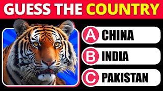 Guess The COUNTRY by The National Animal 🐅🇮🇳 screenshot 5