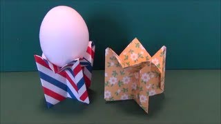 エッグスタンド 折り紙 Egg Stand Origami Youtube