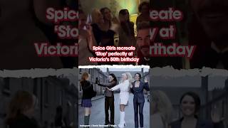 Spice Girls recreate Stop music video at Victoria Beckham’s 50th birthday