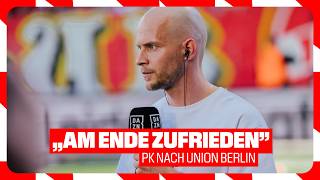 „Am Ende zufrieden mit dem Punkt“ - Pressekonferenz nach Union | 1. FC Union Berlin - 1. FC Köln 2:2