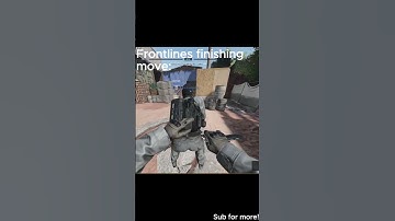 Cod Finisher VS Frontlines Finisher. #warzone #frontline #callofduty#cod #roblox #frontlines #gaming