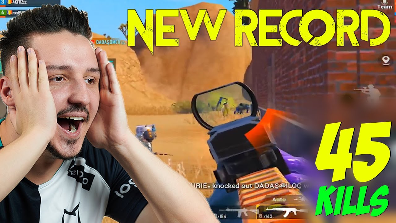 NOUL RECORD DIN SEZONUL 18 - 45 KILLS - PUBG MOBILE - MIRAMAR
