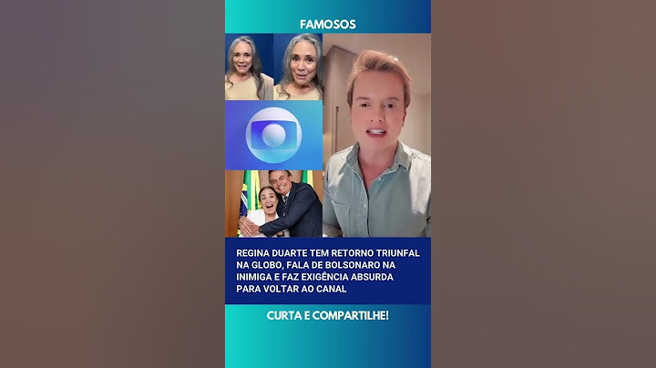 🚨Regina Duarte makes a triumphant return to Globo, talks about Bolsonaro and makes demands to ret...