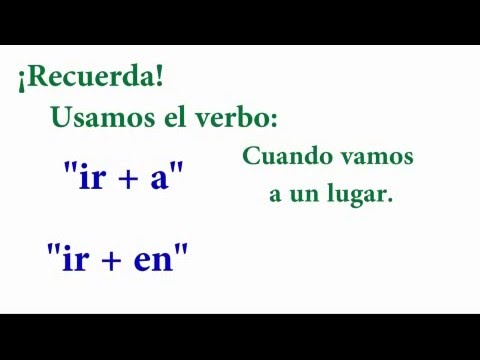 Conjugating and using the Spanish verb "ir"