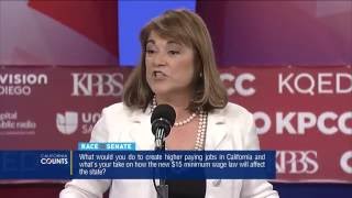 U.S. Senate Candidates Kamala Harris And Loretta Sanchez On Creating Jobs