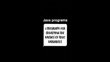 Program for swapping the values of two variables#java #coding #programming #interview