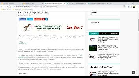 [Blogspot] Hướng dẫn tạo link di chuyển đến mục lục trong bài viết