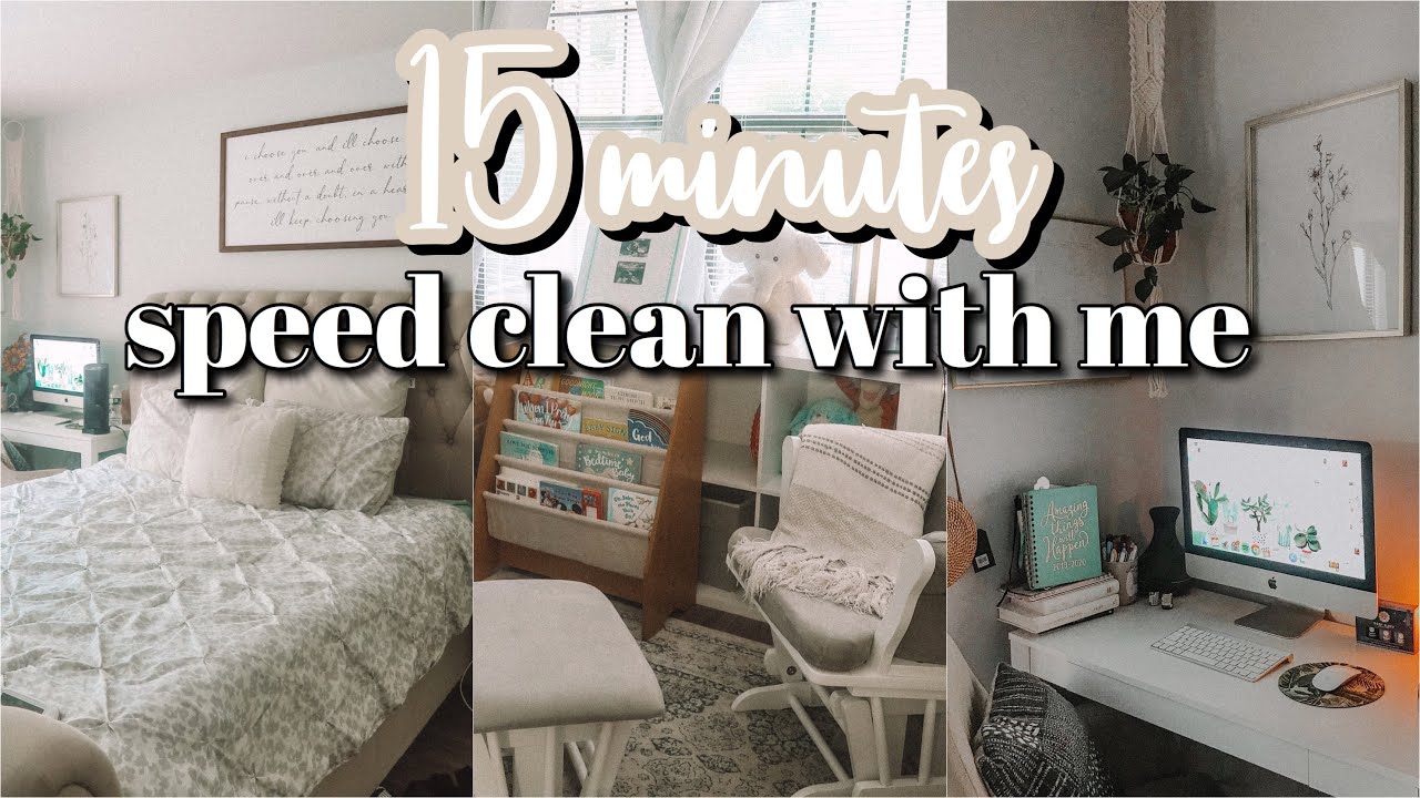ULTIMATE 15 MINUTE SPEED CLEAN WITH ME // CLEANING MOTIVATION!