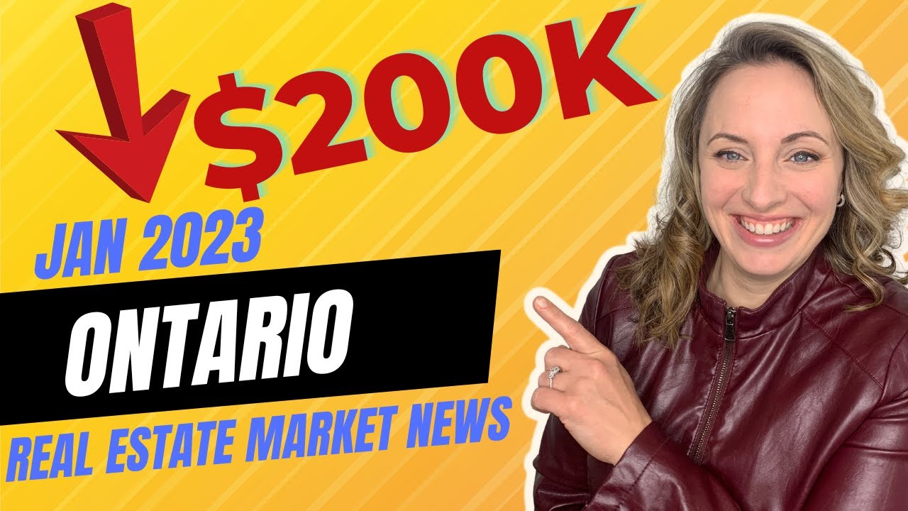 Ontario Real Estate Market News January 2023 update YouTube