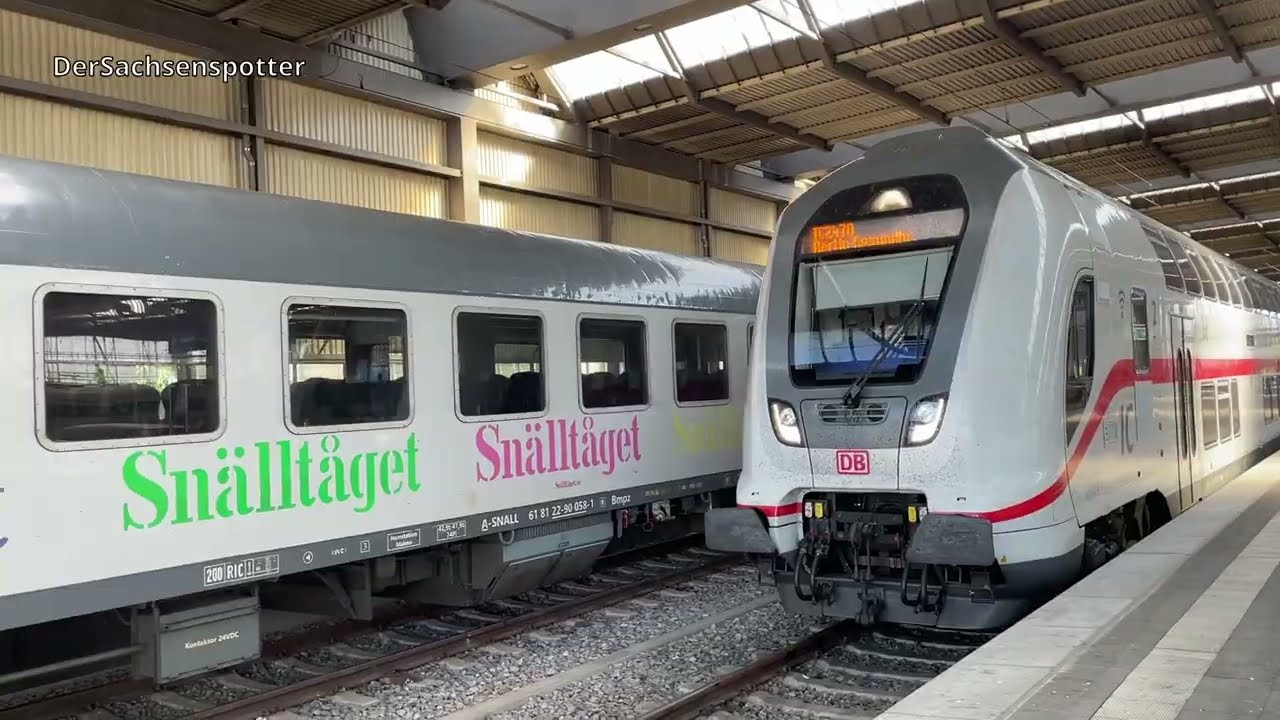 Chemnitz Hbf mit Snälltåget, BRB-LINT & mehr!