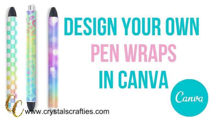 How to Make a Waterslide Wrap for Glittered Pens 