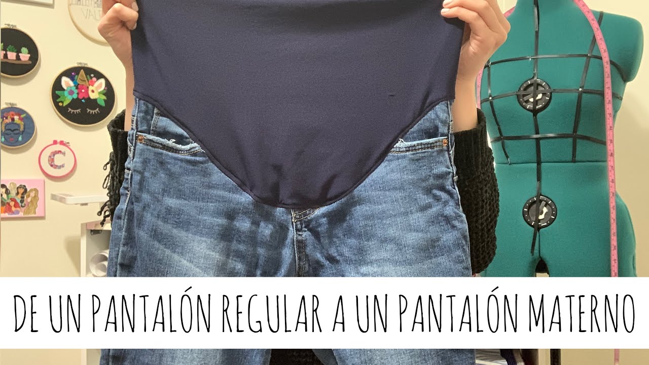 DIY: Pantalones maternos, transformar pantalones regulares a paso a paso costura -