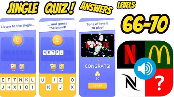 Jingle Quiz ‪Game All levels 66-70 Gameplay Walkthrough (iOS-Android)