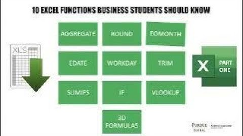 10 Excel Functions Business Students Should Know, Part One