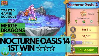 Merge Dragons Nocturne Oasis 14 • 3 Stars On 1st Win ☆☆☆