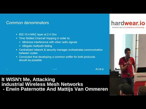 Hardwear.io 2018: Attacking industrial Wireless Mesh Networks by E. Paternotte And M. v Ommeren