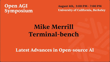 Mike Merrill | Terminal-bench: A Benchmark for AI Agents in Terminal Environments