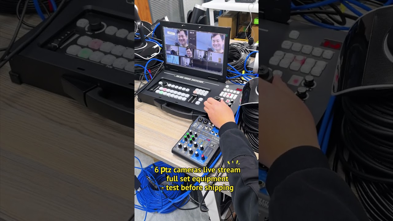 Best quality - 6 cameras live streaming video switcher full set