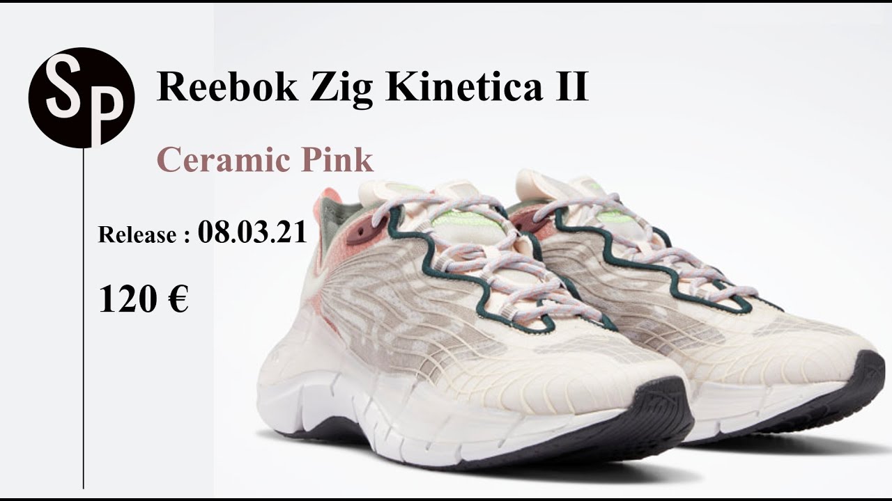 Sneakerpricer.com - Reebok Zig Kinetica II Ceramic Pink - YouTube
