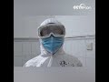 생일 축하를 메고 “신종 코로나바이러스병실”서 달리는 간호사 |CCTV 한국어방송