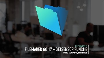 FileMaker Go 17 - GetSensor functie