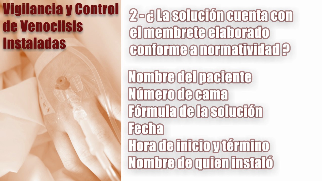 Vigilancia Venoclisis Instalada - YouTube