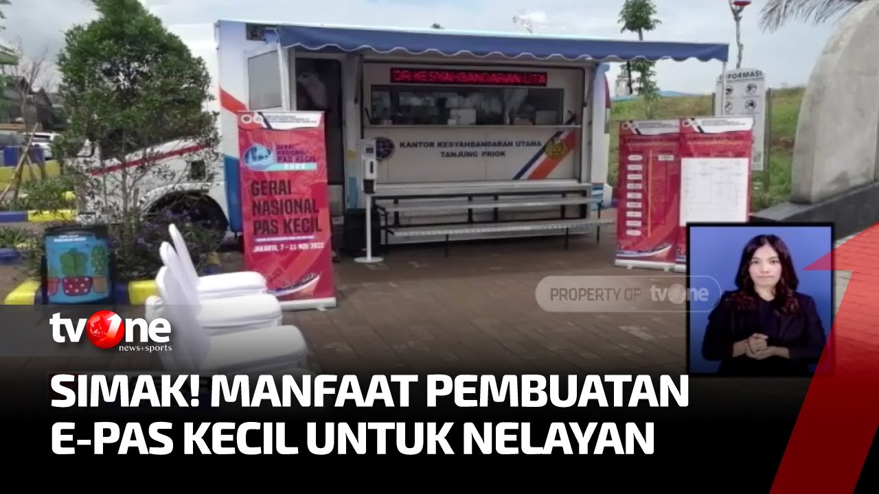 Ditjen Hubla Mulai Buka Gerai Penerbitan E-Pas Kecil Gratis Bagi Nelayan | Kabar Pagi tvOne