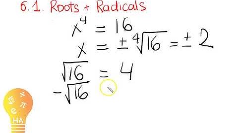 Algebra2 6.1 - Roots & Radicals