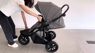 Baby Brightness easygo 1+ three wheel stroller with carrycot