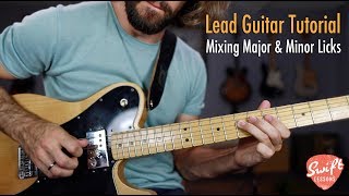 How to Mix Major amp Minor Blues Licks SRV Inspired Lead Guitar Lesson
