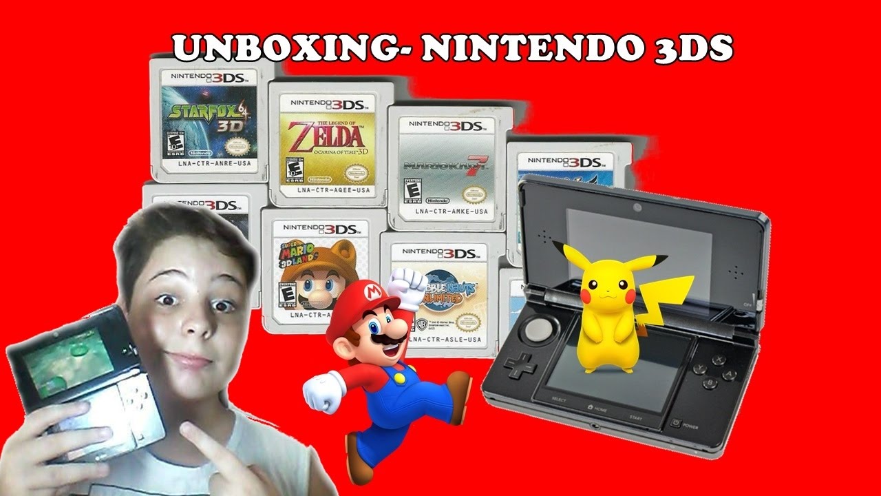 UNBOXING & REVIEW Nintendo 3DS Old Cosmo Black YouTube
