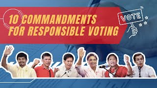10 Commandments for Responsible Voting  (Part 1)