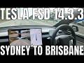 Tesla Model Y L FSD Supervised 14.3.3 | Sydney to Brisbane Road Trip