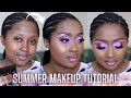 How to: LILAC PURPLE EYE MAKEUP for BEGINNERS | Summer Makeup Tutorials