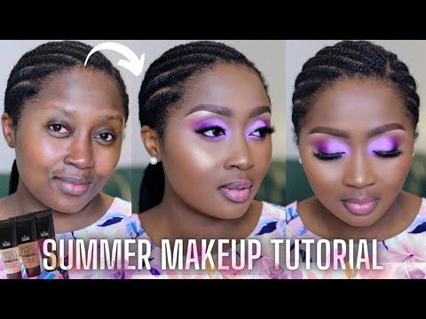 How to: LILAC PURPLE EYE MAKEUP for BEGINNERS | Summer Makeup Tutorials