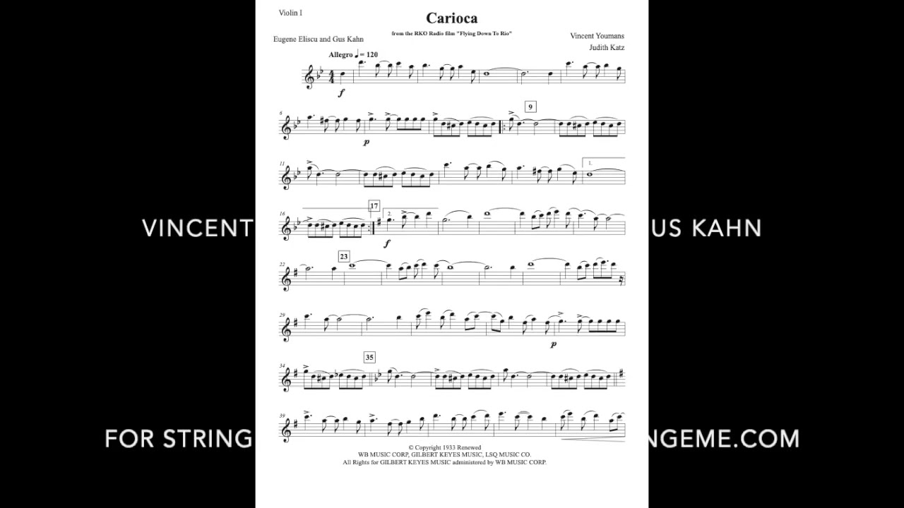 Carioca - for string trio