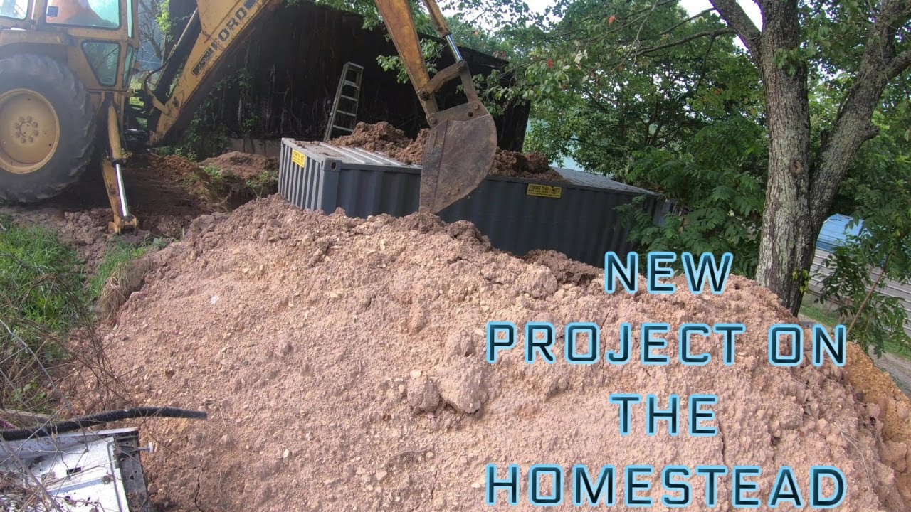 NEW PROJECT ON THE HOMESTEAD ROOT CELLAR/ STORM SHELTER YouTube