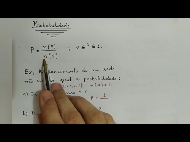 Nesse vídeo veremos noções básicas de probabilidade e alguns exemplos