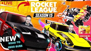 LIVE🔴| ROCKET LEAGUE | NEW SEASON!! | WHIFF MASTER | ROAD TO 2400 SUBSCRIBERS| #rocketleague